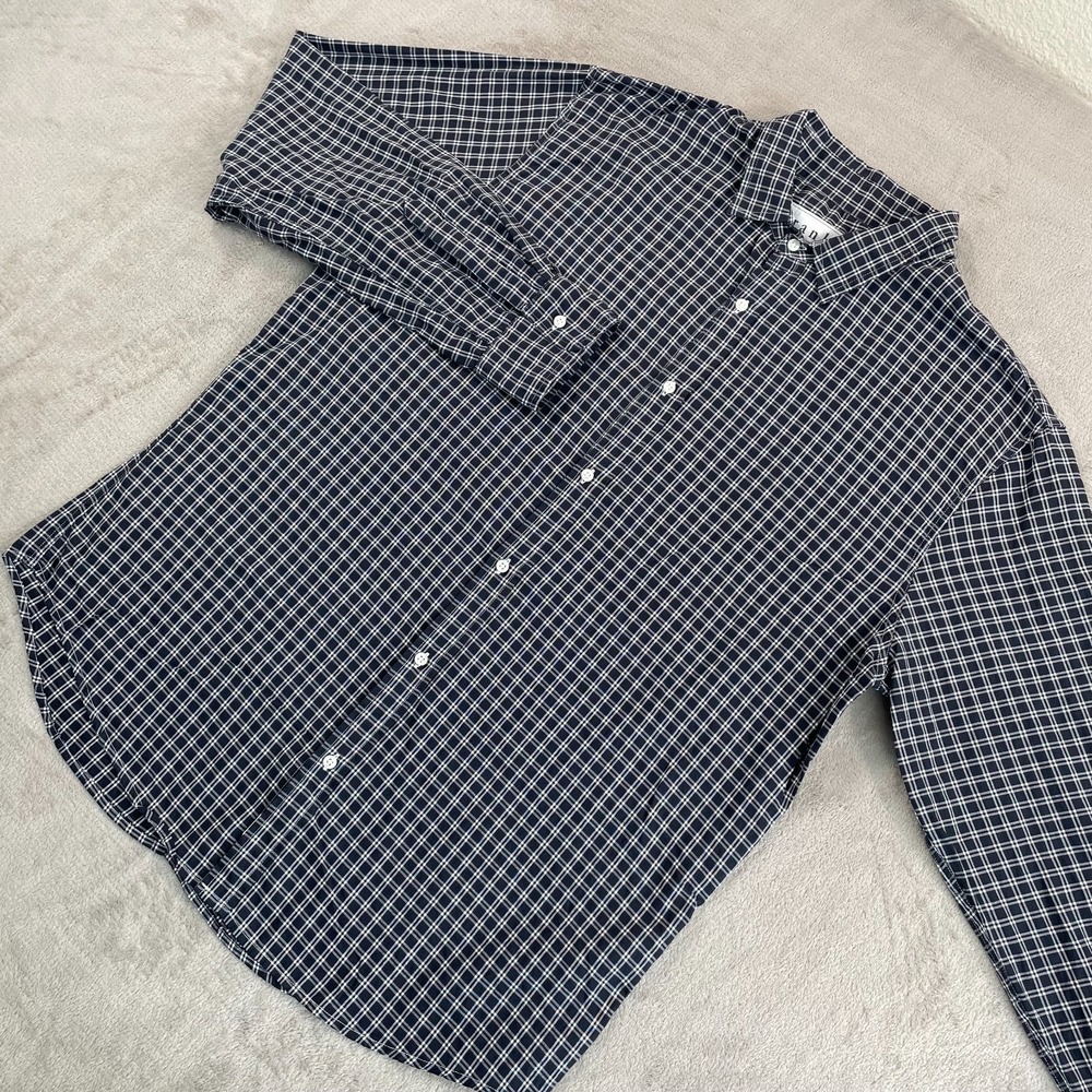 Frank & Eileen Paul Shirt‎ Men XL Black White Plaid Cotton Made in USA NWOT $229
